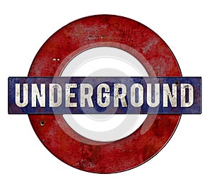 Underground Sign Vintage