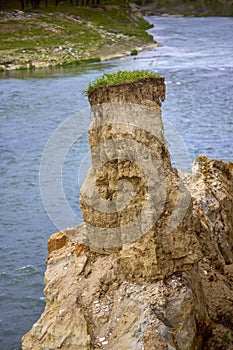 underground soil layer of cross section earth, erosion ground