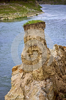 underground soil layer of cross section earth, erosion ground