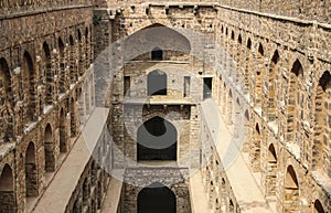 Underground step-well Ugrasen ki Baoli, New Delhi, India