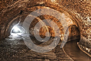 Underground system under city