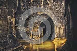 Underground system under city