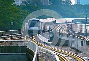 Underground train in Singapore