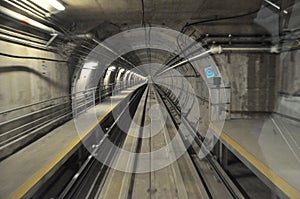 Underground Train Tunnel