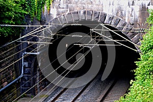 Underground train tunnels