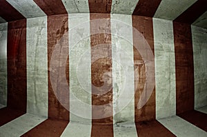 Underground Tunnel Circus Striped Wall