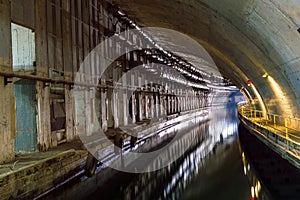 Underground Tunnel with Water.