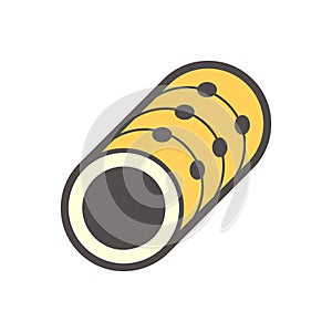 Underground water drainage pipe icon