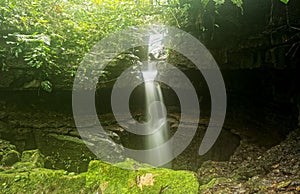 Underground Waterfall And Cave Mayei Ecuador photo