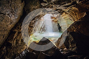 Underground waterfall