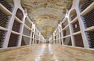 Underground wine cellars storage