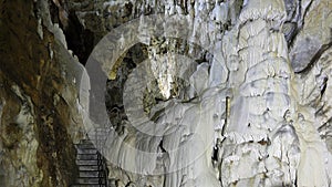 Underground world of Harmanecka jaskyna. Cave, Slovakia
