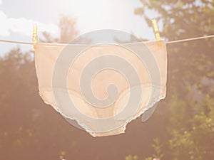 Photo of Underpants on clothesline photo