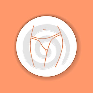 Underpants tonga lingerie color glyph icon. Pictogram for web page, mobile app, promo. UI UX GUI desi