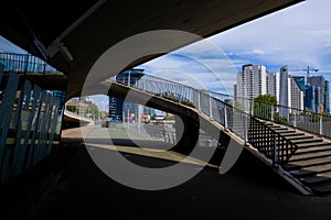 underpass at erasmusbrug rotterdam