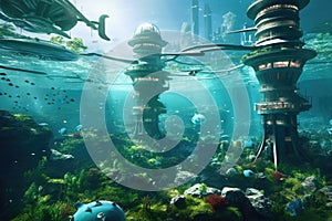 undersea city powered by tidal energy