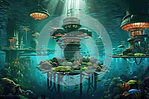 undersea city powered by tidal energy