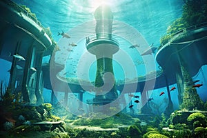 undersea city powered by tidal energy