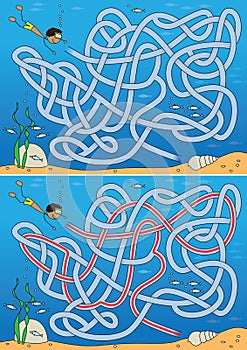 Undersea maze