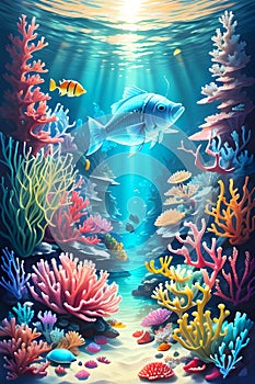 Undersea world.