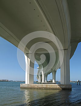 Underside of high bridge