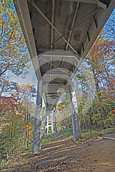 Underside View of a Blue Ridge Parkway Bridge photo