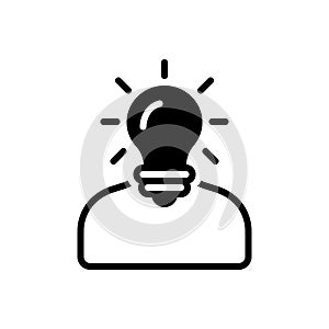 Black solid icon for Understand, deem and comprehend