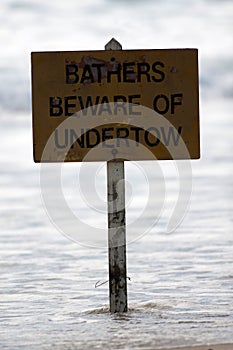 Undertow sign photo