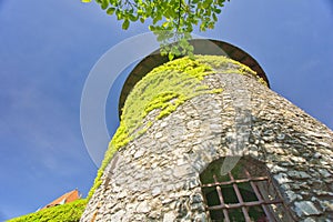 The tower of Smolenice castle with window