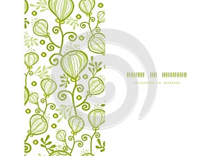 Underwater abstract plants horizontal seamless