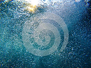 Underwater air bubbles