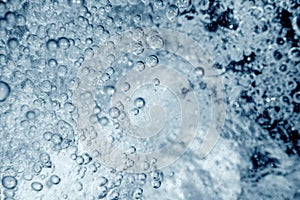 Underwater air bubbles background. Closeup air Bubbles background.