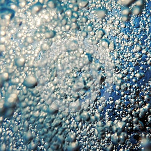 Underwater Air Bubbles with sunlight