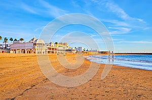 The Underwater Archaeology Center Headquarters on the beach of Cadiz, Spain