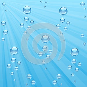 Underwater bubbles background