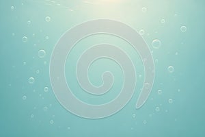 Underwater Bubbles blue background