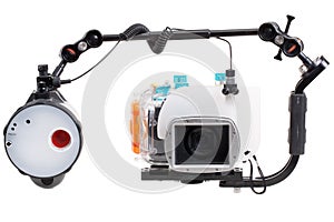 Underwater camera with strobe