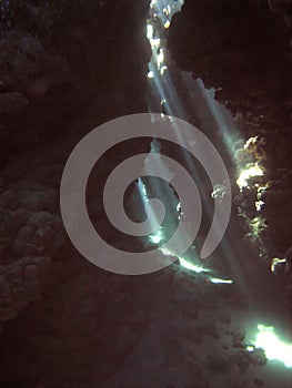 Underwater cavern