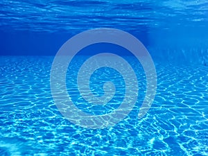 Underwater Empty Swimming Pool Background