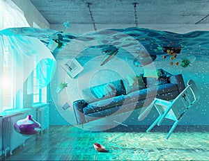 Underwater flooding interior