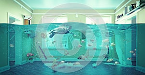 Underwater flooding interior