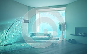 Underwater flooding interior