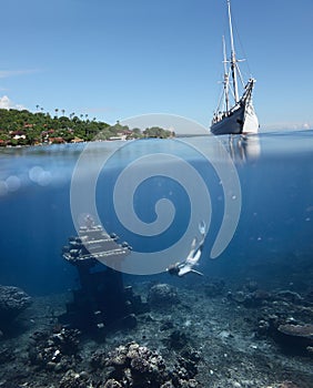 Underwater landmark