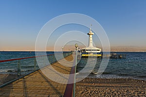 Underwater Observatory seascape Eilat Israel