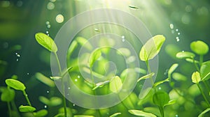 A Underwater Plants Sunlight