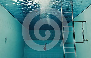 Underwater Pool Scene
