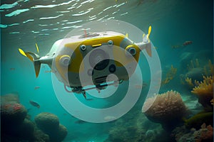 Underwater robot drone created with Generative Ai