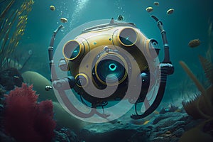 Underwater sea drone created with Generative Ai