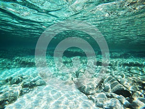 Underwater sea view