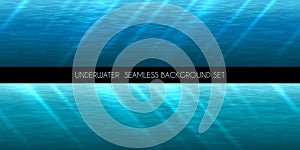 Underwater seamless background vector illustration